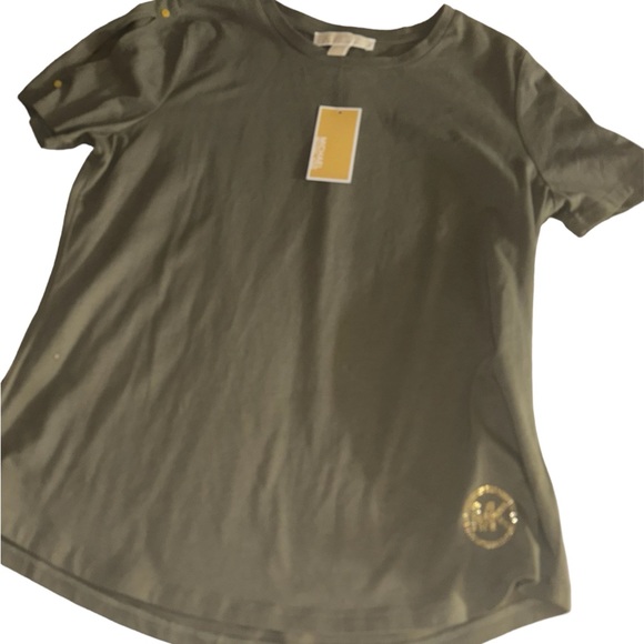 COPY - BNWT MK army green logo top - Picture 7 of 7